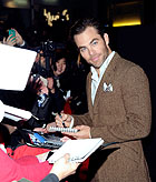 Chris Pine, este lunes en el estreno londinense