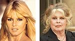 Brigitte Bardot, antes y ahora Brigitte Bardot, antes y ahora