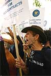 sindicalistas en lucha sindicalistas en lucha