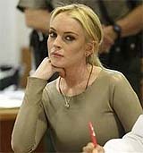 Lindsay Lohan, en su último juicio (Reuters)