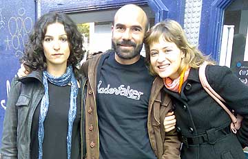 Pilar Alonso, Sergio Candel y Martha Larralde
